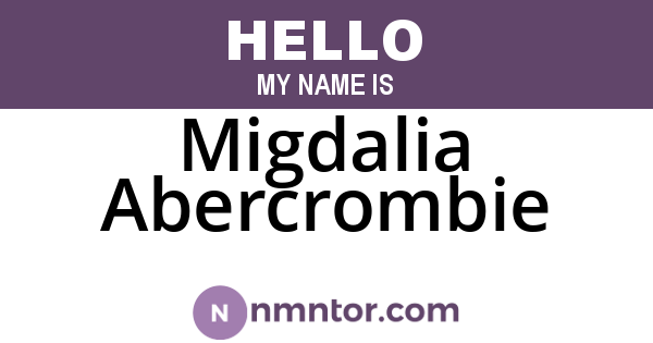 Migdalia Abercrombie