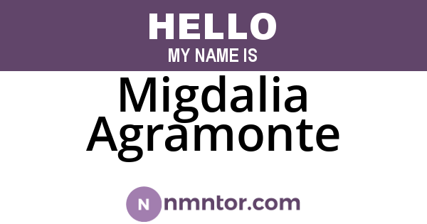 Migdalia Agramonte