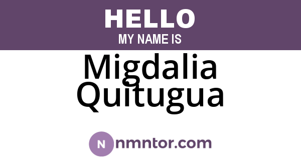 Migdalia Quitugua