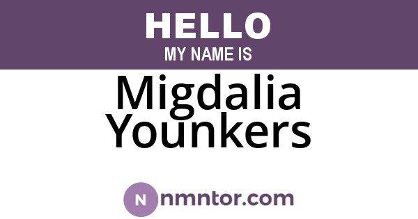 Migdalia Younkers
