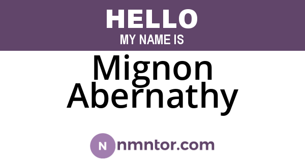 Mignon Abernathy