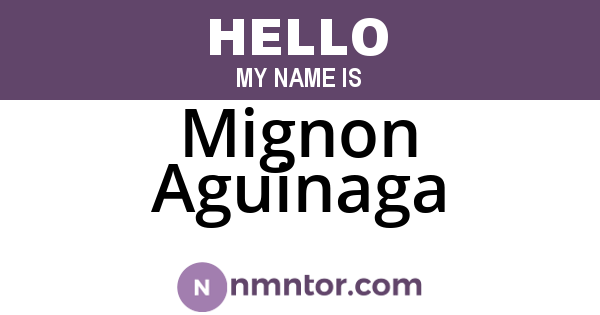 Mignon Aguinaga