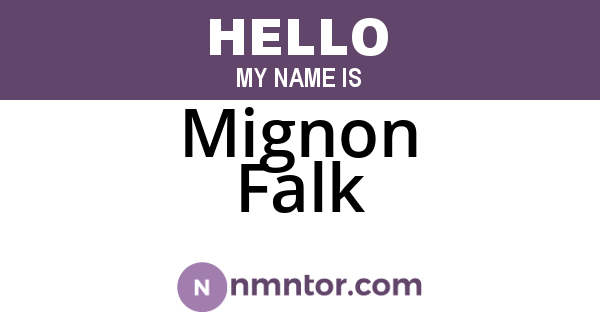 Mignon Falk