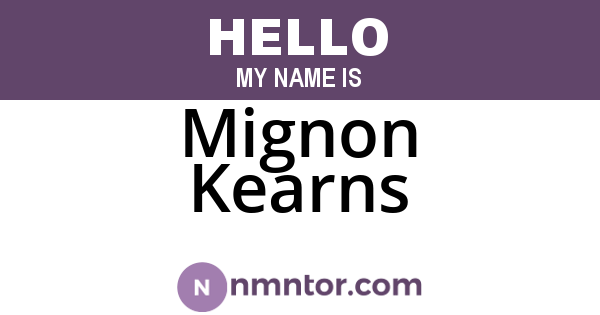 Mignon Kearns