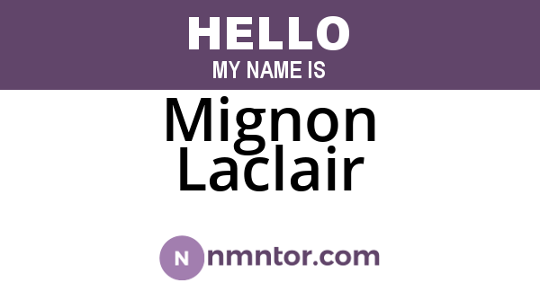 Mignon Laclair