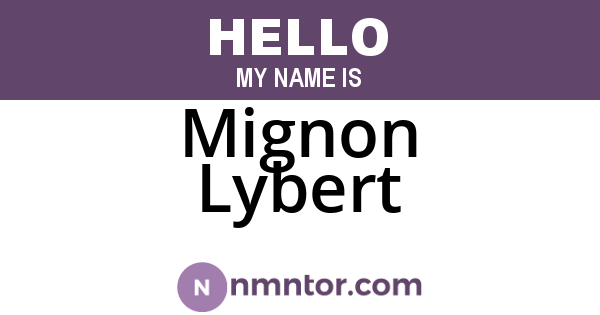Mignon Lybert