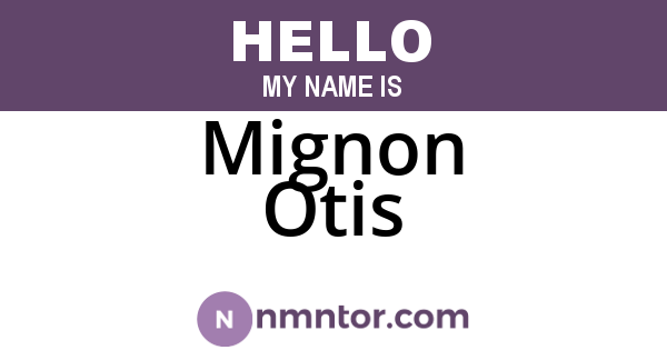 Mignon Otis