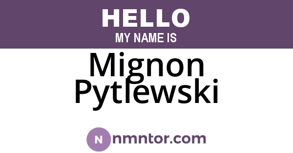 Mignon Pytlewski
