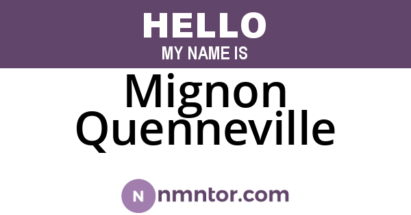 Mignon Quenneville