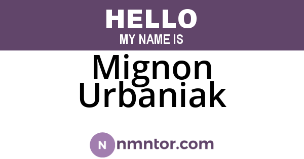 Mignon Urbaniak