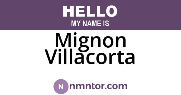Mignon Villacorta