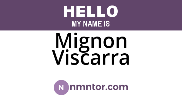 Mignon Viscarra