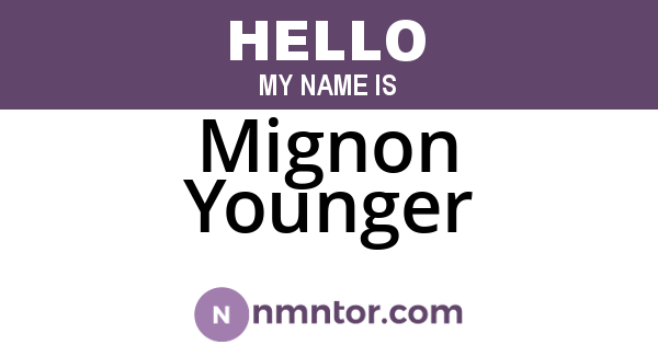 Mignon Younger
