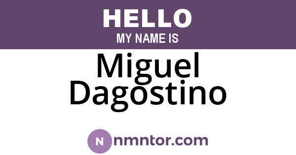 Miguel Dagostino