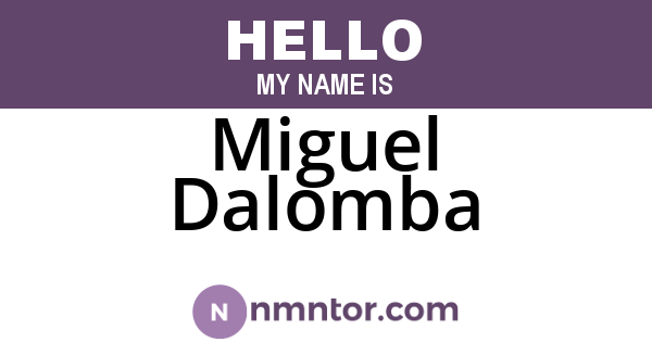 Miguel Dalomba
