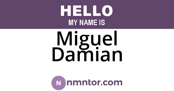 Miguel Damian