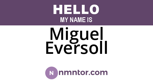 Miguel Eversoll
