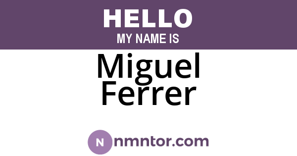 Miguel Ferrer