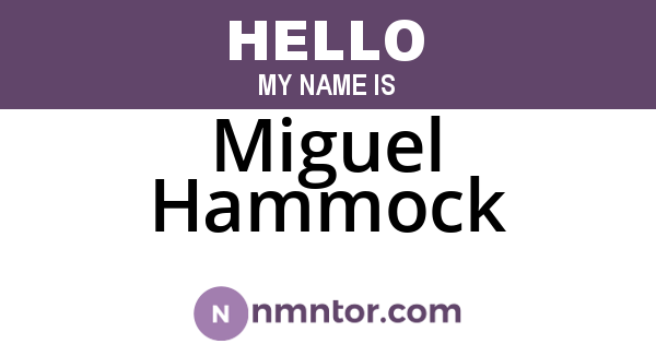 Miguel Hammock