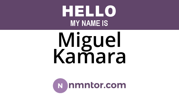 Miguel Kamara