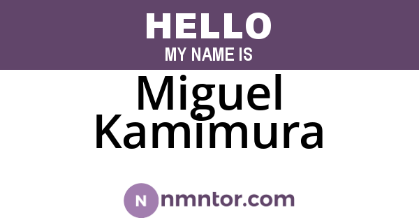 Miguel Kamimura