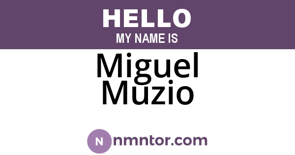 Miguel Muzio