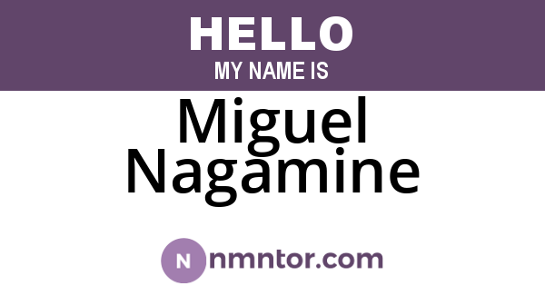 Miguel Nagamine