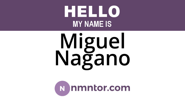 Miguel Nagano