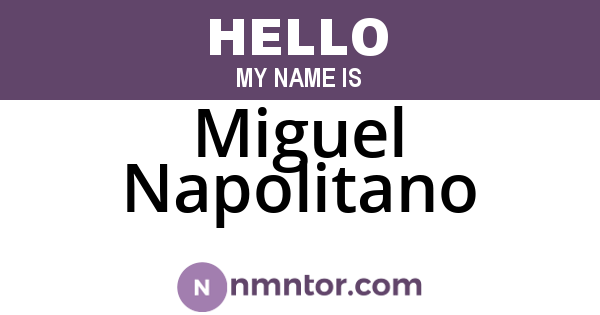 Miguel Napolitano