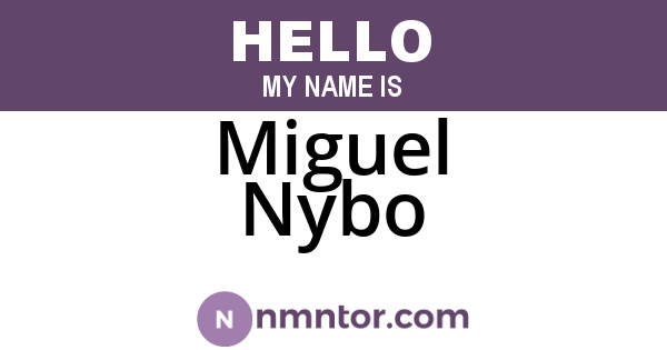 Miguel Nybo