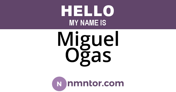 Miguel Ogas
