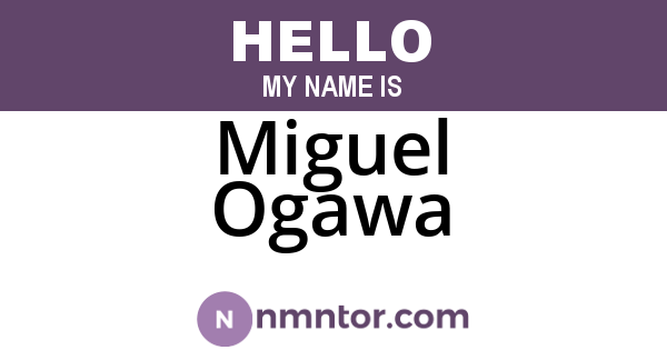 Miguel Ogawa