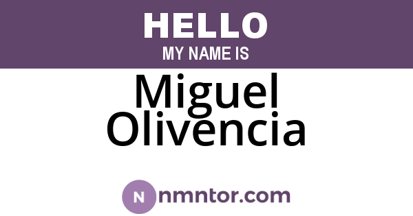 Miguel Olivencia