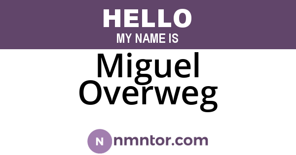 Miguel Overweg