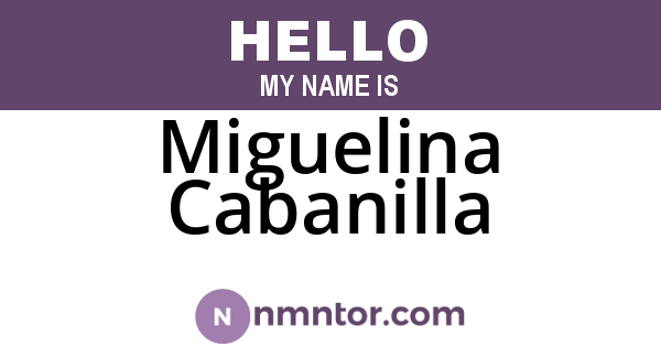 Miguelina Cabanilla