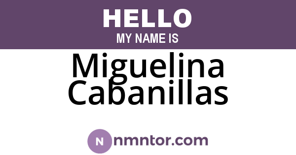Miguelina Cabanillas