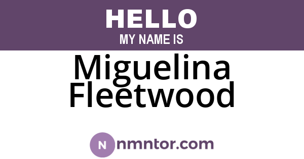 Miguelina Fleetwood