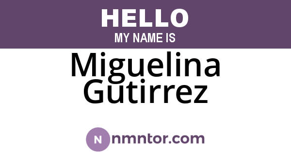 Miguelina Gutirrez