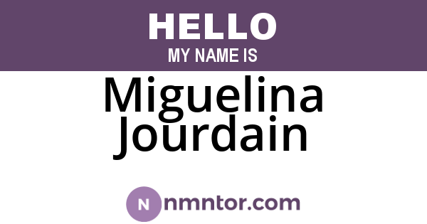Miguelina Jourdain