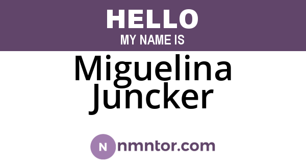 Miguelina Juncker