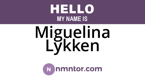Miguelina Lykken