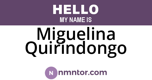 Miguelina Quirindongo