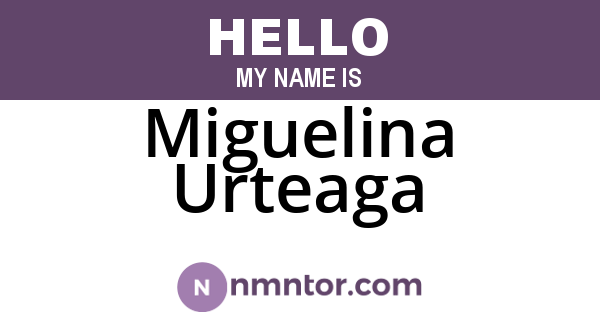 Miguelina Urteaga