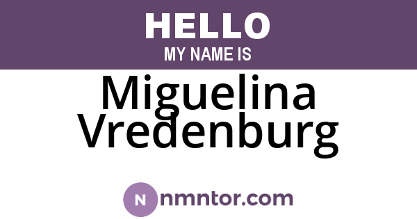Miguelina Vredenburg