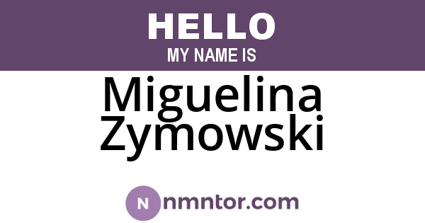 Miguelina Zymowski