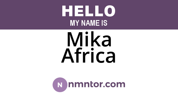Mika Africa