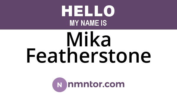 Mika Featherstone