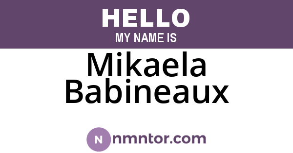 Mikaela Babineaux