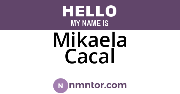 Mikaela Cacal