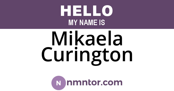 Mikaela Curington